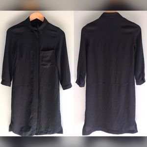 H&M Charcoal button down shift dress